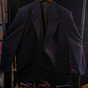 Men's Evan Picone brand Lined Blue Suit Coat 38" chest 37" length